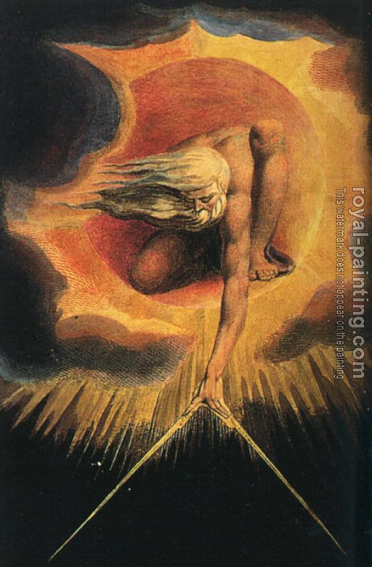 William Blake : God as an Architect, illustration from The Ancient of Days